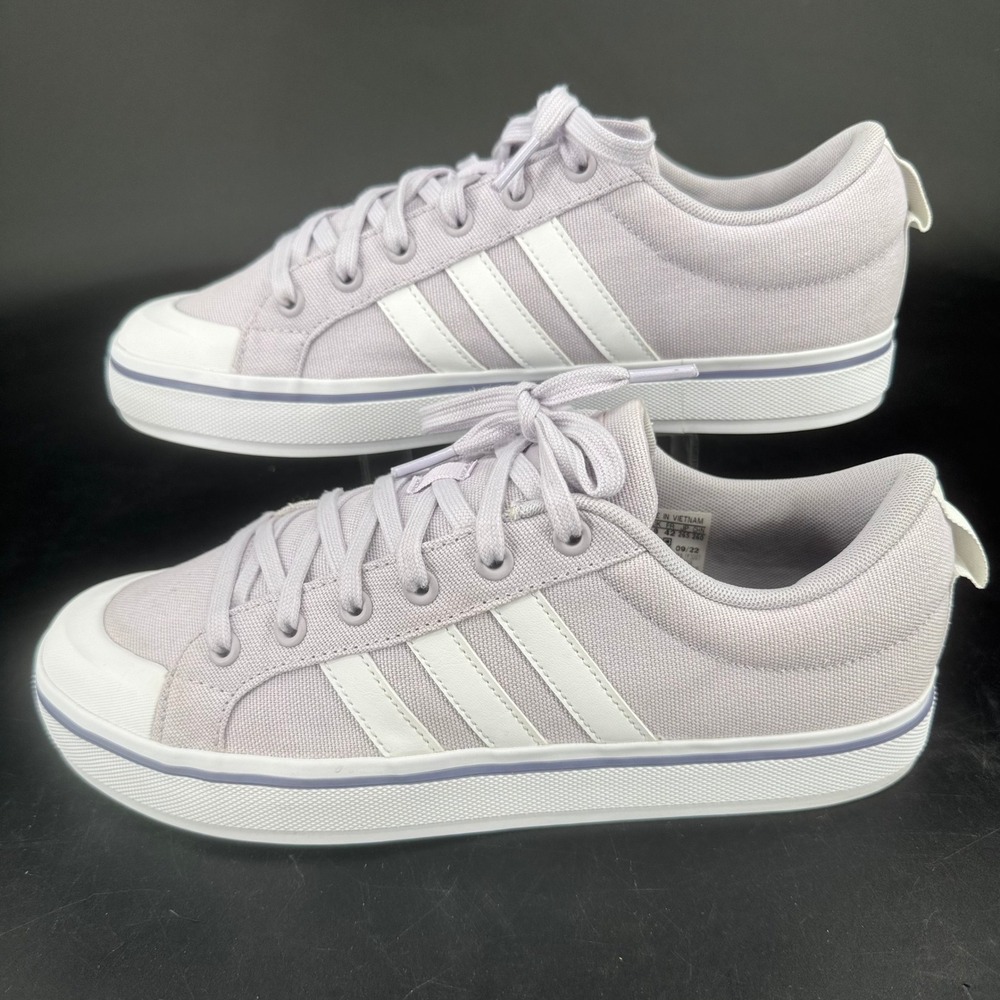 Adidas Bravada 2.0 Platform Lavender Purple Canvas Sneakers HP7998 Womens 9.5 - Picture 2 of 8